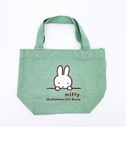 ミッフィー miffy ミニトートバッグ ミント ミッフィーフェイス ランチ