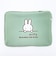 ミッフィー miffy フラットポーチ ミント ミッフィーフェイス トラベル