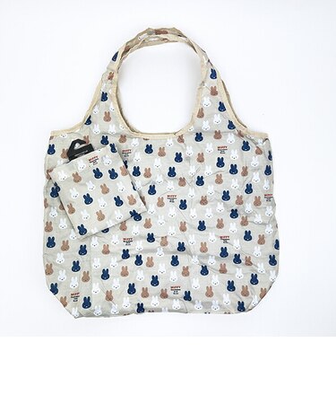 ミッフィー miffy 保冷保温エコバッグ グレーメニー