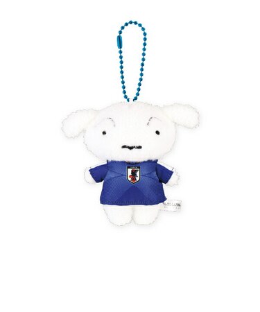 クレヨンしんちゃん シロ ぬいぐるみマスコット サッカー日本代表ver SAMURAI BLUE