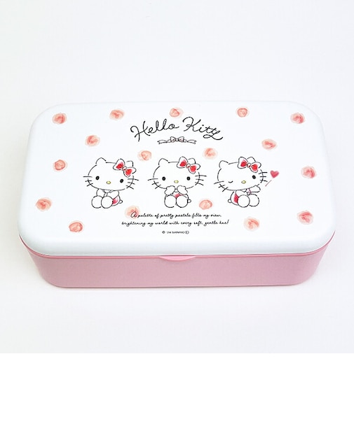 サンリオ ハローキティ カトラリー付ランチボックス 水彩コスメ 弁当箱 日本製 Sanrio