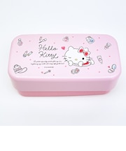 サンリオ ハローキティ カトラリー付ランチボックス2段 水彩コスメ 弁当箱 日本製 Sanrio