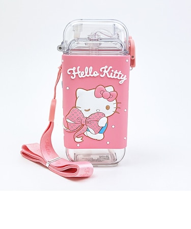サンリオ ハローキティ スクエアストローボトル(S) ビックリボン 水筒 ベビー キッズ Sanrio