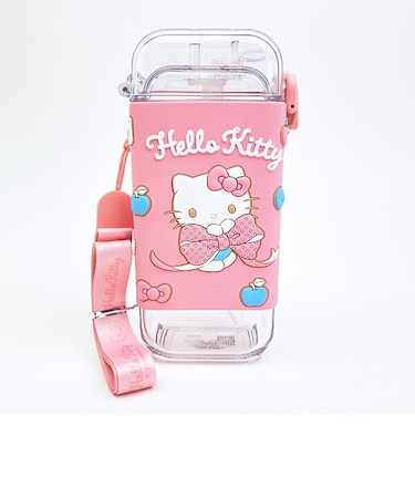 サンリオ ハローキティ スクエアストローボトル(M) ビックリボン 水筒 ベビー キッズ Sanrio
