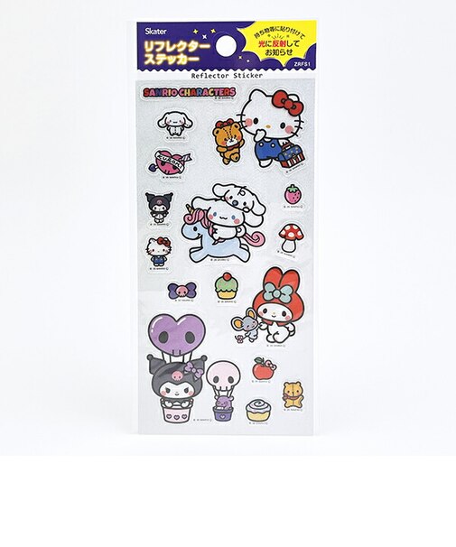 サンリオキャラクターズ リフレクターステッカー シール 文具