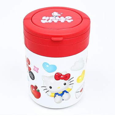 サンリオ ハローキティ 折りたたみハンドル付き保温・保冷デリカポット ランチ スープジャー Sanrio
