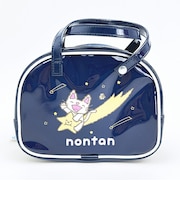 ノンタン ボストンバッグ風ポーチ ほし ネイビー
