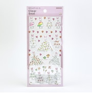 わたしのワンピース クリアぷっくりシール(ピンク) 文具