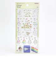 わたしのワンピース クリアぷっくりシール(イエロー) 文具