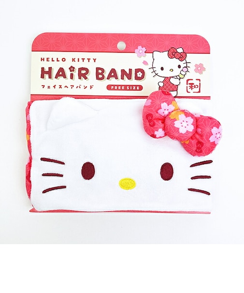 サンリオ ハローキティ フェイスヘアバンド 和風シリーズ Sanrio