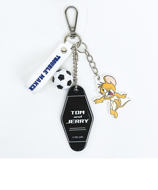 トムとジェリー ジェリー マルチチャーム サッカー キーホルダー トムジェリ