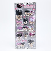 サンリオ ハローキティ キラキラカプセルシール ゼブラ柄 文具 Sanrio