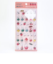 ミッフィー miffy ぽてジェムシール ピンク 文具 日本製