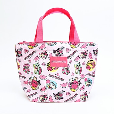 サンリオキャラクターズ 日焼け 保冷ポーチ付きトートバッグ スイカマニアシリーズ ランチ Sanrio