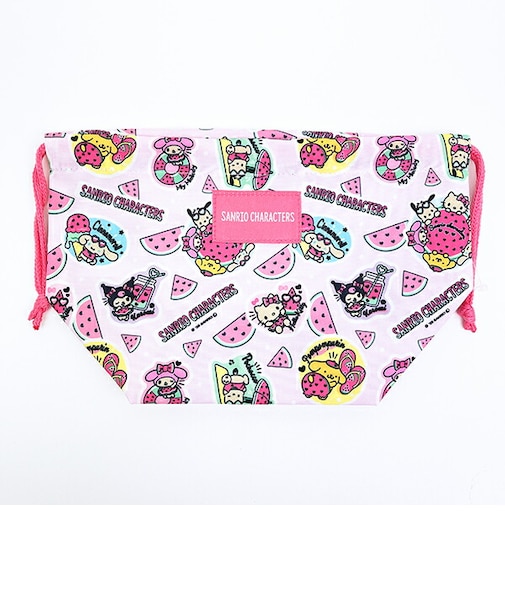 サンリオキャラクターズ 日焼け ランチ巾着 スイカマニアシリーズ Sanrio