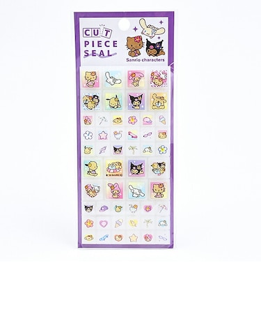 サンリオキャラクターズ 日焼け カットピースシール 文具
