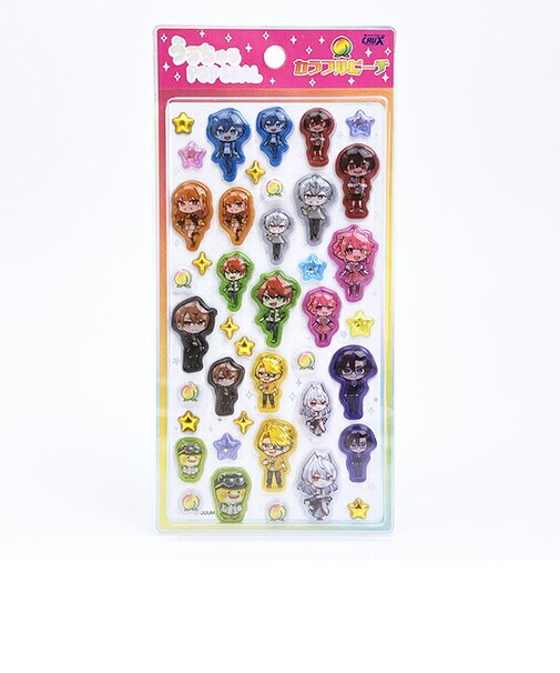 カラフルピーチ ミニキャラ うるちゅるポップシール 文具