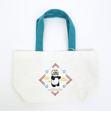 モフサンド パンダにゃん トートバッグ ブルー mofusand