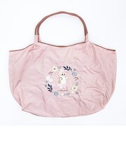 モフサンド うさにゃん 刺繍エコバッグ ベージュ mofusand