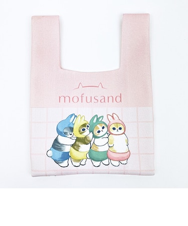 モフサンド にゃんぱんつ ミニニットバッグ ピンク mofusand