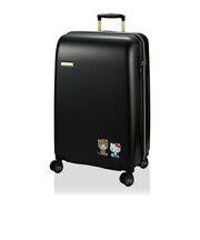 サンリオ ハローキティ × モンチッチ ジッパータイプ スーツケース(81L) ブラック キャリーバッグ