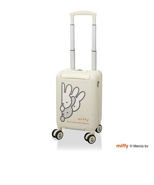 ミッフィー miffy ジッパータイプ スーツケース(12L) ブラック プチキャリーバッグ