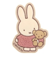 ミッフィー miffy ぬいぐるみ スーツケースステッカー (ピンク) トラベル
