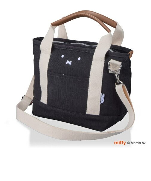 ミッフィー miffy 2WAY保冷トートバッグ フェイスブラック