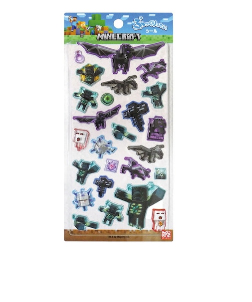 マインクラフト Minecraft ぷっくりったいシール 集合 文具