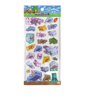 マインクラフト Minecraft ぷっくりったいシール ウーパールーパー