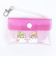 モフサンド フルーツにゃん ふたごポーチ ピンク mofusand