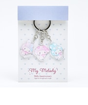 サンリオ マイメロディ 50th 3連アクリルキーホルダー C ガーリーポップハート 日本製 Sanrio