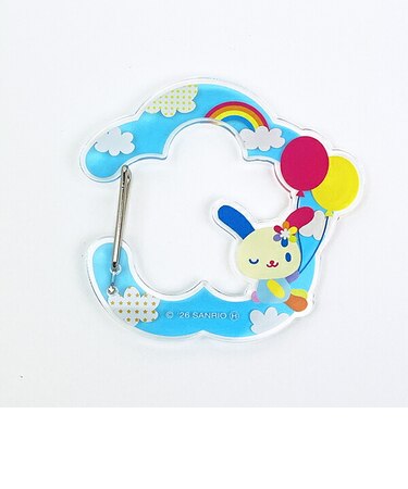 サンリオ ウサハナ アクリルカナビラキーホルダー (ブルー) Sanrio