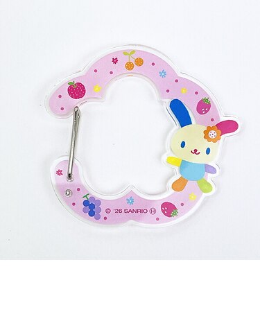 サンリオ ウサハナ アクリルカナビラキーホルダー (ピンク) Sanrio