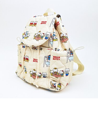 サンリオ ハローキティ キルティングバックパック アイボリー リュック バッグ ACCOMMODE アコモデ Sanrio