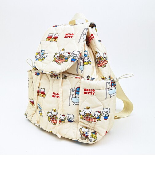 サンリオ ハローキティ キルティングバックパック アイボリー リュック バッグ ACCOMMODE アコモデ Sanrio
