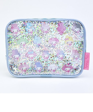 サンリオ マイメロディ シャカシャカポーチ ガーリーポップハート 50th ブルー Sanrio
