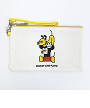 ディズニー ミッキー＆フレンズ × 松本セイジ フラットポーチ Disney