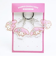 サンリオ マイメロディ 4連アクリルキーホルダー フェイス 日本製 Sanrio