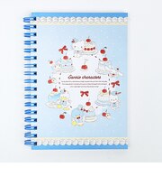 サンリオキャラクターズ A6リングノート ブルー スウィートケーキ 文具 日本製 Sanrio