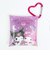サンリオ マイメロディ＆クロミ ハートカラビナクリアマルチケース(SS) パープル 日本製 Sanrio