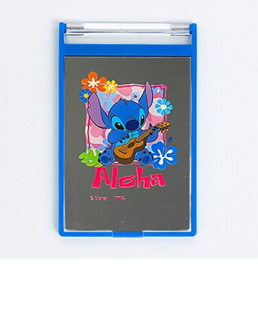ディズニー スティッチ ミラー ピンク 日本製 鏡 Disney
