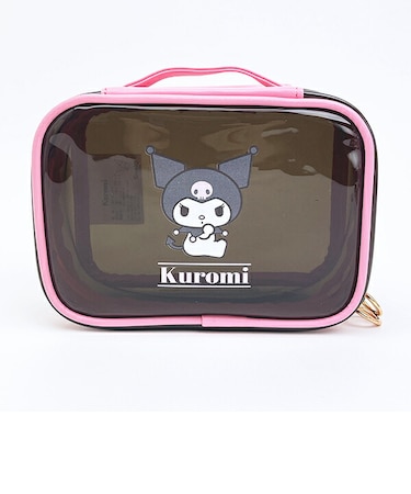 サンリオ クロミ クリアポーチ (ブラック×ピンク) Sanrio