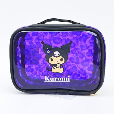 サンリオ クロミ クリアポーチ (ヒョウ柄パープル) Sanrio