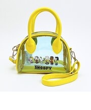 スヌーピー クリアショルダーバッグ (スカイブルー×イエロー) SNOOPY
