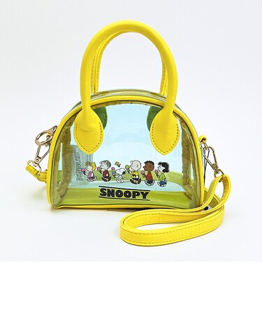 スヌーピー クリアショルダーバッグ (スカイブルー×イエロー) SNOOPY