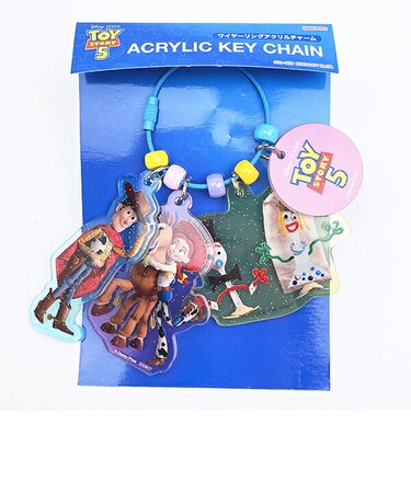 ディズニー トイストーリー5 ウッディ ワイヤーリングアクリルチャーム キーホルダー Disney