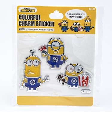 ミニオンズ カラフルチャームステッカー トラベル カー用品
