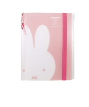 ミッフィー miffy A4クリアホルダー(6P) バンド付き ピンク 文具 シャーベットシリーズ