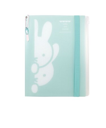 ミッフィー miffy A4クリアホルダー(6P) バンド付き グリーン 文具 シャーベットシリーズ